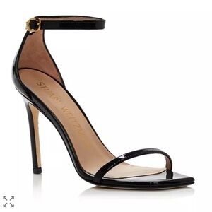 Stuart Weitzman $475 Nudistcurve 100 High Heel Sandals in black